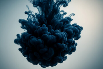 Echo Flow – Ink Swirl in Clear Water Tank