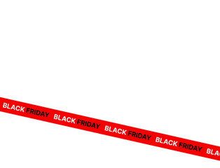 Black Friday Sale. Black Friday ribbons individually. Vector graphics
