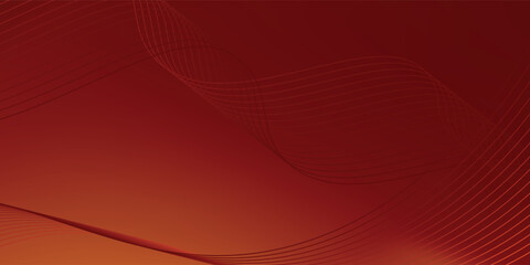 The background image has a deep red background with beautiful curved lines of gold vector texture pattern eps10