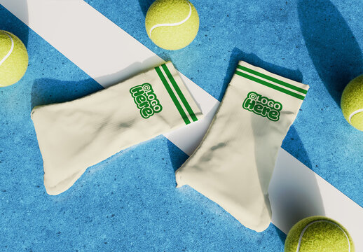 Padel Court Socks Mockup