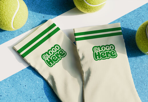 Padel Sportswear Socks Mockup