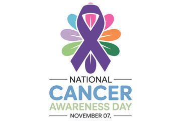Hopeful Tribute: A symbolic ribbon embodies the spirit of solidarity and awareness, representing the fight against cancer and the hope for a future free from its grasp.