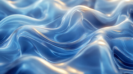 Obraz premium Glassy wave patterns symbolizing smooth clean energy flow.