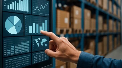Efficient logistics management enhances supply chain operations through advanced technology, warehouse automation, and data analysis for improved inventory tracking and productivity - Powered by Adobe