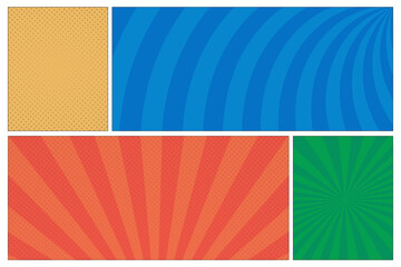 Obraz premium Colorful Comic Background