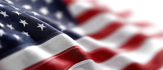 Waving flag american flag patriotic stars stripes fabric red white blue closeup