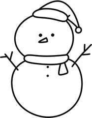 눈사람 snowman christmas winter illust