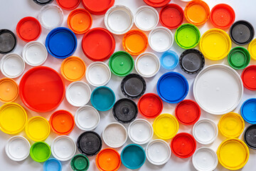 Recycled Multicolored Plastic Bottle Caps