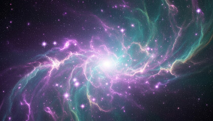 Deep space nebula abstract