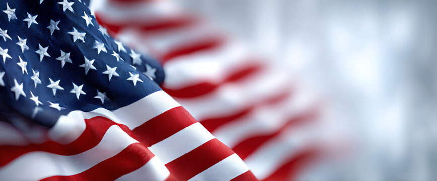 American flag usa stars stripes patriotic pride waving softly