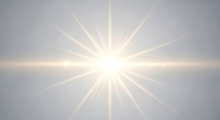 Fototapeta premium Radiant Golden Light Burst A Luminous Star Effect