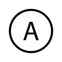 Circle with the letter A. This symbol is a circle with the capital letter A inside. Dry clean. The item can be dry cleaned using all commercial solvents. Information on the garment label.