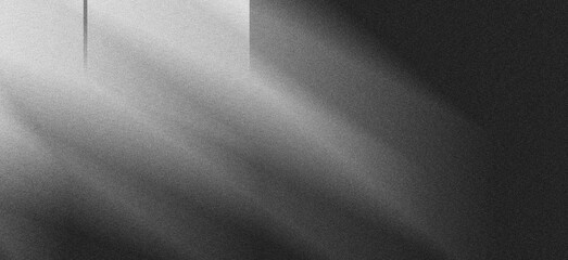 Noise Texture, Cinematic light rays and shadows on a dark textured background
