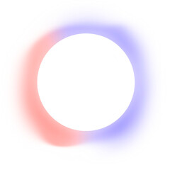Abstract Blue and Pink Gradient Circular Element
