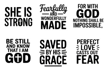 Collection of inspirational Christian quotes and phrases for everyday life and faith.