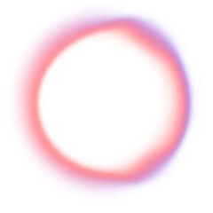 Distorted Blue and Pink Gradient Ring Abstract Element