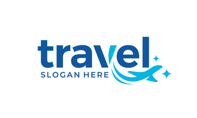 Travel agency logo design vector template illustration. Summer travel concept design graphic symbol