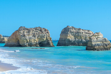 Fototapeta premium Plage en Algarve dans le sud du Portugal.