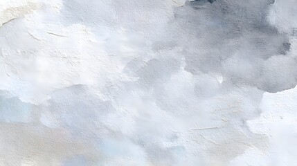 Fototapeta premium Soft and Gentle Watercolor Clouds in Shades of Gray and Blue with Textured Background