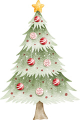 Watercolor Christmas Tree