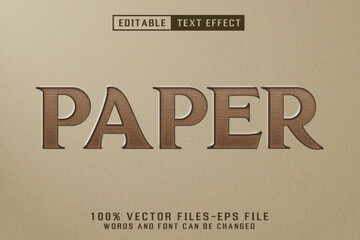 Paper Editable Text Effect