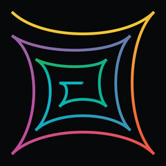 Vector illustration of an abstract black and gold background design pattern with star symbols