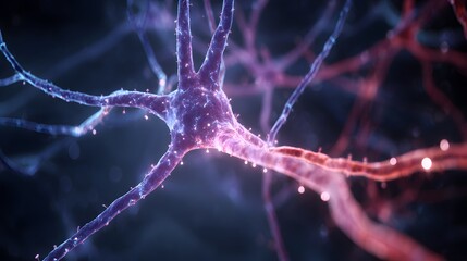 Colorful neural network synapse visualization in abstract digital style