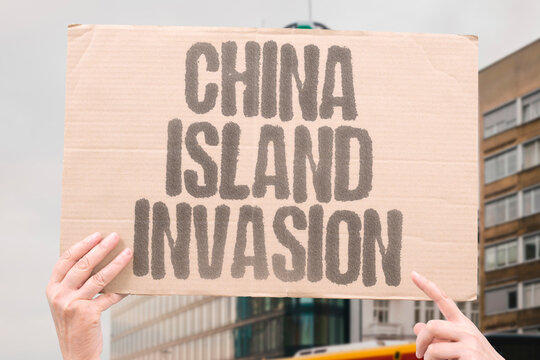 "China Island Invasion" Mainland plans amphibious operation. CHINA. ISLAND. MAINLAND. AMPHIBIOUS. OPERATION.