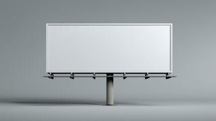 Minimalist Empty Billboard Ready for Advertising in a Professional Urban Environment with Clear Background