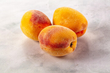 Fresh juicy ripe sweet peaches