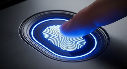 Fingerprint scanning technology for secure access and identification.