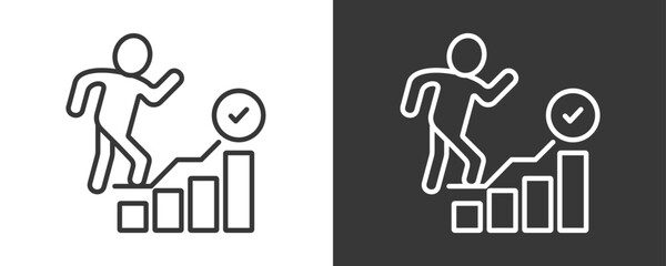 Self Actualization Icon Set Vector Collection Isolated In Black And White