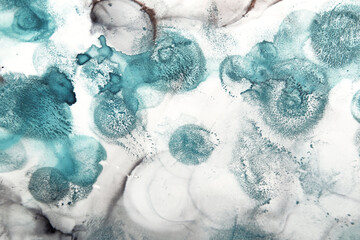 background of green spots on grayish streaks