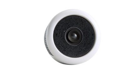 Wireless Bluetooth speaker with powerful sound isolated on transparent background