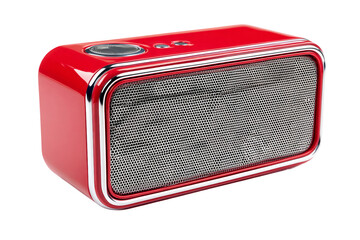 Bluetooth speaker with bass boost isolated on transparent background