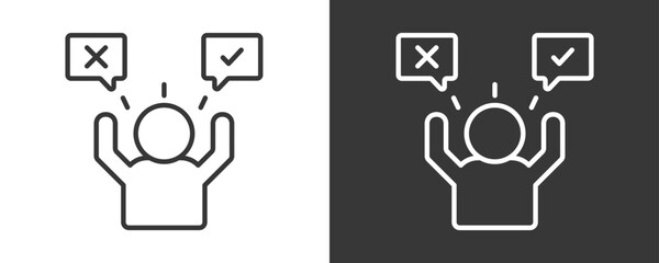 Obraz premium Feasibility Icon Set Vector Collection Isolated In Black And White