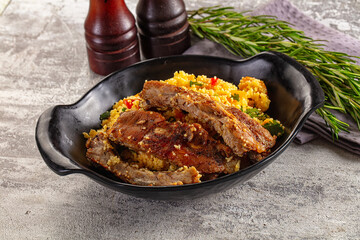Couscous with ribs and vegetables