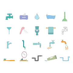 bathroom items icon