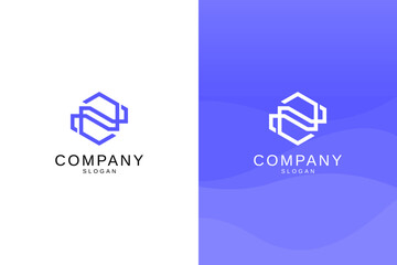 Letter N logo design for various types of businesses and company. colorful, modern, geometric letter N logo