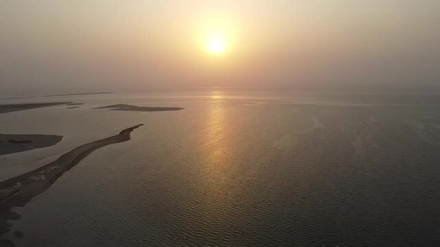 Sunset Serenity Over Al Khobar Coastal Waters