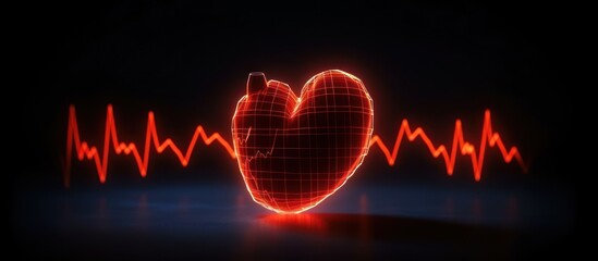 heart,heartbeat,red,electrocardiogram,EKG,love,medical,health,digital,abstract,energy,glowing,neon,futuristic