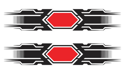 Sport car stripe vector collection, racing decal and wrap design templates for auto customization, motorsport styling, performance vehicle graphics, and tuning projects