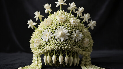 Traditional Javanese hair ornament made of jasmine flowers