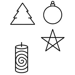 vector illustration of a christmas tree