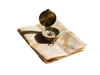 Map and Compass Transparent Background