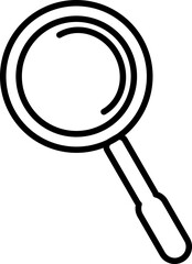 Vector Illustration Of Magnifying Glass - Isolated Vector Icon