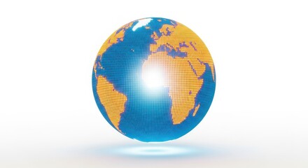 Fototapeta premium Digital Globe Representing Global Network Technology