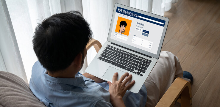 NFT marketplace provide modish sale channel for digital artist to sell their works online on the internet network - Powered by Adobe