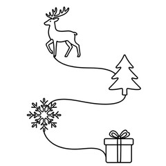 christmas tree with gifts