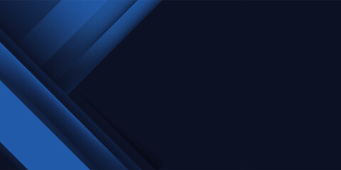 dark blue background with abstract square shape, dynamic and sport banner concept.